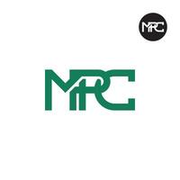 brief mpc monogram logo ontwerp vector