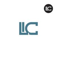 brief lic monogram logo ontwerp vector