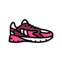 sportschoenen kleding kleur icoon illustratie vector