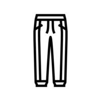 joggers kleding lijn icoon illustratie vector