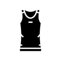 tank top kleding glyph icoon illustratie vector