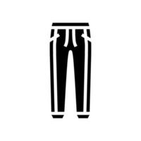 joggers kleding glyph icoon illustratie vector