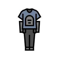 donker kleding emo kleur icoon illustratie vector