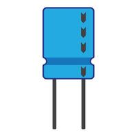 elektrisch condensator icoon illustrator ontwerp vector