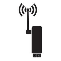 Wifi router icoon illustratie ontwerp vector