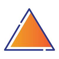 driehoek icoon illustratie ontwerp sjabloon vector