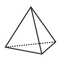 piramide driehoek icoon illustratie ontwerp vector