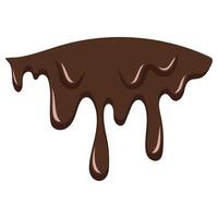 gesmolten chocola illustratie vector