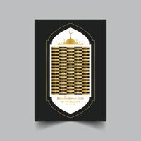Ramadan kareem kalender ontwerp sjabloon vector