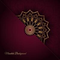 luxe achtergrond, met goud mandala ornament vector