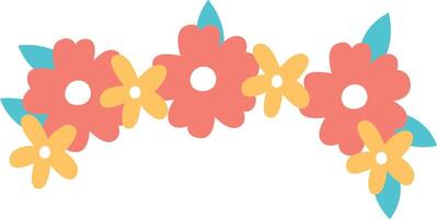 kleurrijk bloem patroon geïsoleerd icoon illustratie vector