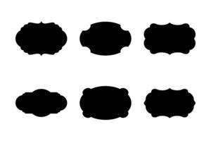 etiket kader vorm glyph pictogram symbool zichtbaar illustratie reeks vector