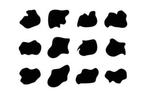 blobs vloeistof vloeistof vormen symbool pictogram zichtbaar illustratie reeks vector