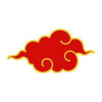 grafisch Chinese wolk tekenfilm illustratie vector