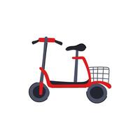 straat elektrisch scooter tekenfilm illustratie vector