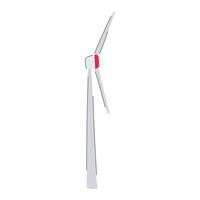 macht wind turbine tekenfilm illustratie vector