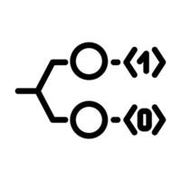 beetje quantum technologie lijn icoon illustratie vector