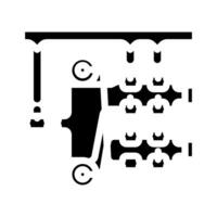 fotonica quantum technologie glyph icoon illustratie vector