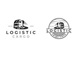 logistiek bedrijf logo. vrachtauto logo. pijl icoon. levering icoon. bedrijf logo. technologie logo vector