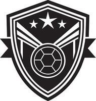 sport- logo. zwart en wit illustratie. vector