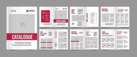 Product catalogus of multipurpose catalogus lay-out sjabloon vector