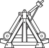 driewieler in de vorm van een toren. illustratie. vector
