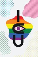 lgbt verwant gekleurd abstract illustratie. vector