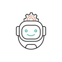 robotica automatisering werkwijze illustratie icoon ontwerp vector