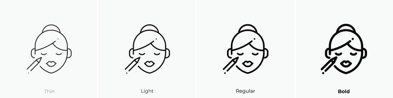 bedenken icoon. dun, licht, regelmatig en stoutmoedig stijl ontwerp geïsoleerd Aan wit achtergrond vector