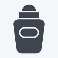 icoon deodorant. verwant naar hygiëne symbool. glyph stijl. gemakkelijk ontwerp illustratie vector
