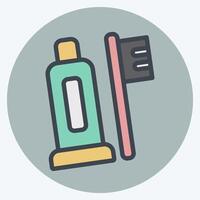 icoon persoonlijk hygiëne. verwant naar hygiëne symbool. kleur maat stijl. gemakkelijk ontwerp illustratie vector