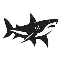 illustratie haai van een logo vector