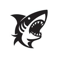 haai logo ontwerp vector
