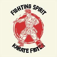 karate silhouet logo icoon vector