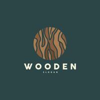 hout logo, hout vezel schors laag, boom romp inspiratie illustratie ontwerp vector