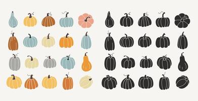 halloween pompoenen clip art verzameling vector