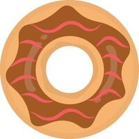 zoet donuts illustratie. heerlijk tussendoortje. met chocola, Macha, en roze geglazuurd tussendoortje Aan wit achtergrond. vector