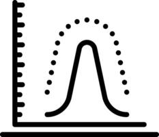 zwart lijn icoon voor waarschijnlijkheid vector