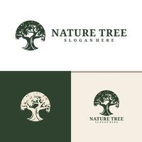 boom logo ontwerp . natuur bomen illustratie. vector