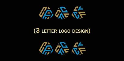 creatief vgl brief logo ontwerp vector