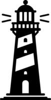 vuurtoren silhouet logo vector