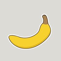 banaan fruit icoon ontwerp, illustratie vector