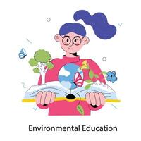 modieus milieu onderwijs vector