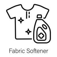 modieus kleding stof verzachter vector