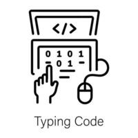 modieus typen code vector