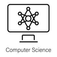modieus computer wetenschap vector