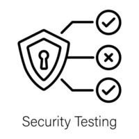 modieus veiligheid testen vector