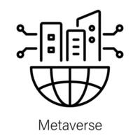 modieus metaverse concepten vector