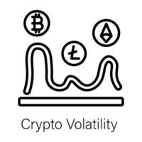 modieus crypto beweeglijkheid vector