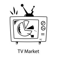modieus TV markt vector